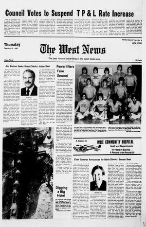 The West News (West, Tex.), Vol. 92, No. 8, Ed. 1 Thursday, February 25, 1982