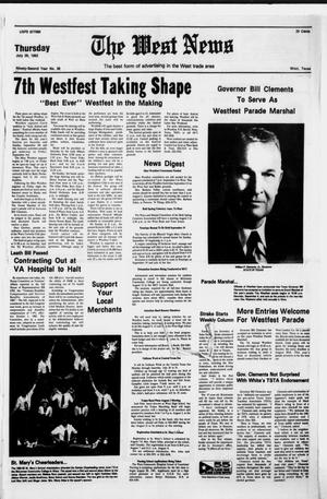 Primary view of object titled 'The West News (West, Tex.), Vol. 92, No. 36, Ed. 1 Thursday, July 29, 1982'.