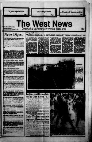 The West News (West, Tex.), Vol. 103, No. 6, Ed. 1 Thursday, February 11, 1993