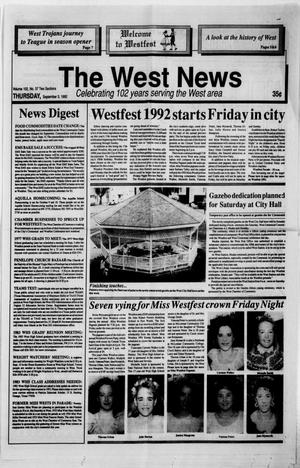 The West News (West, Tex.), Vol. 102, No. 37, Ed. 1 Thursday, September 3, 1992