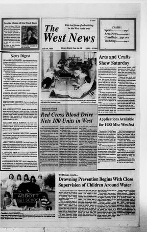 Primary view of object titled 'The West News (West, Tex.), Vol. 98, No. 28, Ed. 1 Thursday, July 14, 1988'.