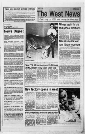 Primary view of object titled 'The West News (West, Tex.), Vol. 100, No. 9, Ed. 1 Thursday, March 1, 1990'.