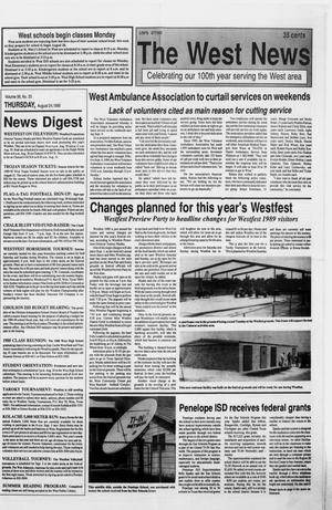 The West News (West, Tex.), Vol. 99, No. 33, Ed. 1 Thursday, August 24, 1989