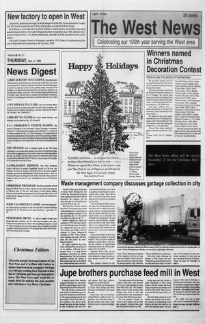 The West News (West, Tex.), Vol. 99, No. 51, Ed. 1 Thursday, December 21, 1989