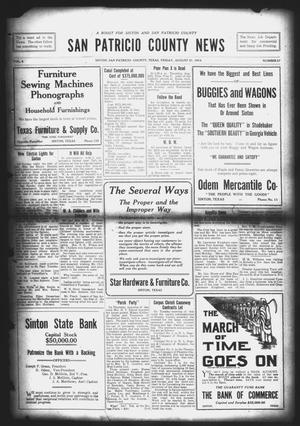 San Patricio County News (Sinton, Tex.), Vol. 6, No. 27, Ed. 1 Friday, August 21, 1914