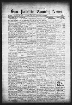Primary view of object titled 'San Patricio County News (Sinton, Tex.), Vol. 25, No. 37, Ed. 1 Thursday, September 28, 1933'.