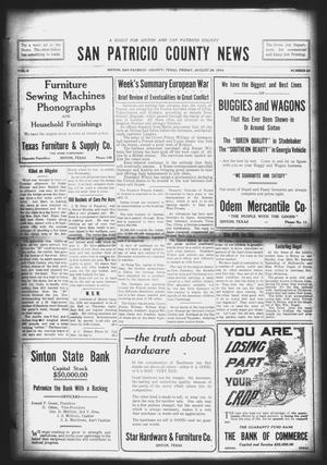 San Patricio County News (Sinton, Tex.), Vol. 6, No. 28, Ed. 1 Friday, August 28, 1914