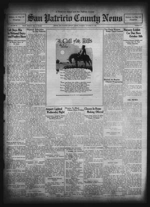 San Patricio County News (Sinton, Tex.), Vol. 22, No. 39, Ed. 1 Thursday, October 16, 1930