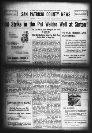 San Patricio County News (Sinton, Tex.), Vol. 7, No. 31, Ed. 1 Friday, September 17, 1915