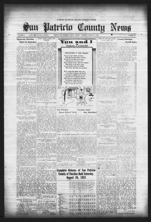 San Patricio County News (Sinton, Tex.), Vol. 25, No. 33, Ed. 1 Thursday, August 31, 1933