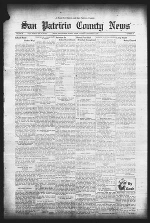 Primary view of object titled 'San Patricio County News (Sinton, Tex.), Vol. 25, No. 35, Ed. 1 Thursday, September 14, 1933'.