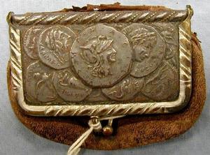 [Coin purse, Greek coin design]