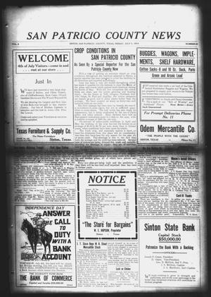 San Patricio County News (Sinton, Tex.), Vol. 6, No. 20, Ed. 1 Friday, July 3, 1914