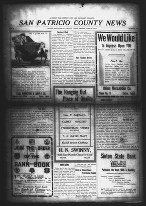 Primary view of object titled 'San Patricio County News (Sinton, Tex.), Vol. 5, No. 18, Ed. 1 Friday, June 20, 1913'.