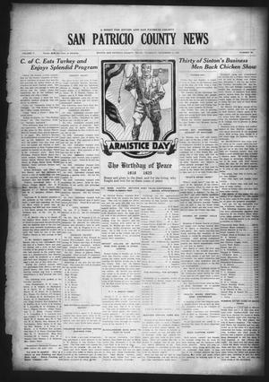 Primary view of object titled 'San Patricio County News (Sinton, Tex.), Vol. 17, No. 40, Ed. 1 Thursday, November 5, 1925'.