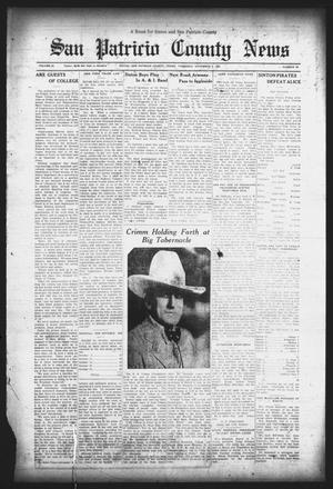 San Patricio County News (Sinton, Tex.), Vol. 25, No. 43, Ed. 1 Thursday, November 9, 1933