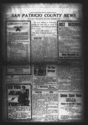 San Patricio County News (Sinton, Tex.), Vol. 5, No. 32, Ed. 1 Friday, September 26, 1913
