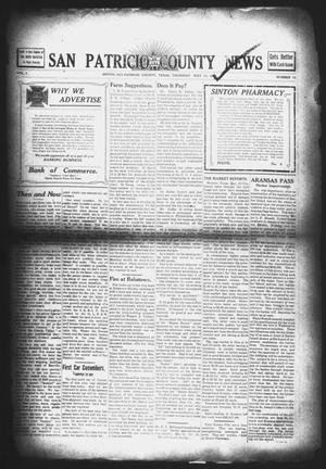 Primary view of object titled 'San Patricio County News (Sinton, Tex.), Vol. 3, No. 13, Ed. 1 Thursday, May 11, 1911'.