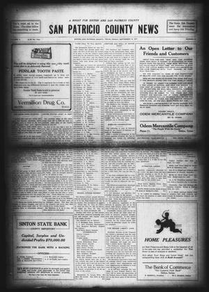 San Patricio County News (Sinton, Tex.), Vol. 9, No. 31, Ed. 1 Friday, September 14, 1917