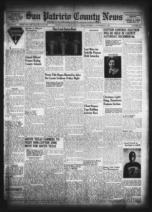 Primary view of object titled 'San Patricio County News (Sinton, Tex.), Vol. 31, No. 46, Ed. 1 Thursday, November 30, 1939'.