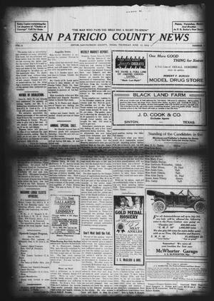 San Patricio County News (Sinton, Tex.), Vol. 4, No. 17, Ed. 1 Thursday, June 13, 1912