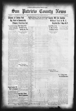 San Patricio County News (Sinton, Tex.), Vol. 28, No. 29, Ed. 1 Thursday, July 30, 1936