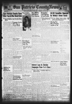 Primary view of object titled 'San Patricio County News (Sinton, Tex.), Vol. 34, No. 28, Ed. 1 Thursday, July 23, 1942'.