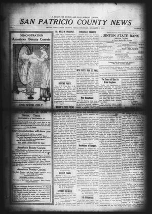 San Patricio County News (Sinton, Tex.), Vol. 4, No. 42, Ed. 1 Thursday, December 5, 1912