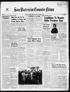 San Patricio County News (Sinton, Tex.), Vol. 54, No. 7, Ed. 1 Thursday, February 15, 1962