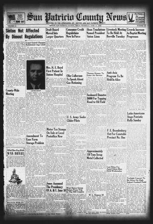 San Patricio County News (Sinton, Tex.), Vol. 34, No. 22, Ed. 1 Thursday, June 11, 1942