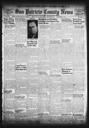 San Patricio County News (Sinton, Tex.), Vol. 31, No. 37, Ed. 1 Thursday, September 28, 1939