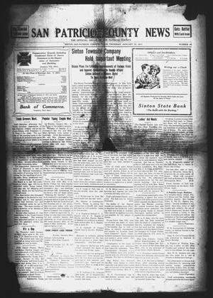 Primary view of object titled 'San Patricio County News (Sinton, Tex.), Vol. 2, No. 49, Ed. 1 Thursday, January 19, 1911'.