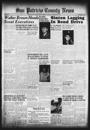 San Patricio County News (Sinton, Tex.), Vol. 37, No. 41, Ed. 1 Thursday, November 29, 1945