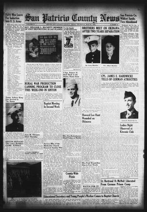 San Patricio County News (Sinton, Tex.), Vol. 37, No. 21, Ed. 1 Thursday, May 31, 1945