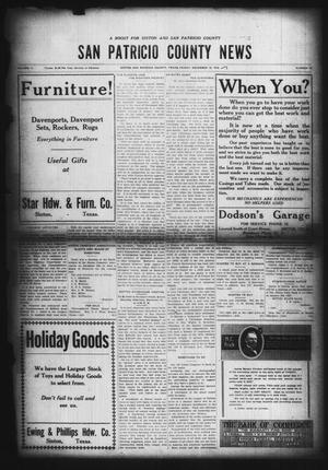San Patricio County News (Sinton, Tex.), Vol. 11, No. 44, Ed. 1 Friday, December 12, 1919
