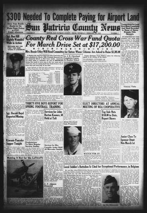 San Patricio County News (Sinton, Tex.), Vol. 37, No. 7, Ed. 1 Thursday, February 22, 1945