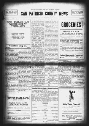 San Patricio County News (Sinton, Tex.), Vol. 8, No. 33, Ed. 1 Friday, September 29, 1916