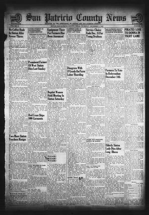 San Patricio County News (Sinton, Tex.), Vol. 34, No. 47, Ed. 1 Thursday, December 3, 1942