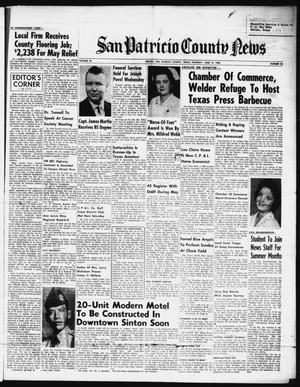 Primary view of object titled 'San Patricio County News (Sinton, Tex.), Vol. 54, No. 24, Ed. 1 Thursday, June 14, 1962'.