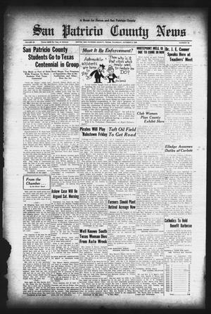 San Patricio County News (Sinton, Tex.), Vol. 28, No. 39, Ed. 1 Thursday, October 8, 1936