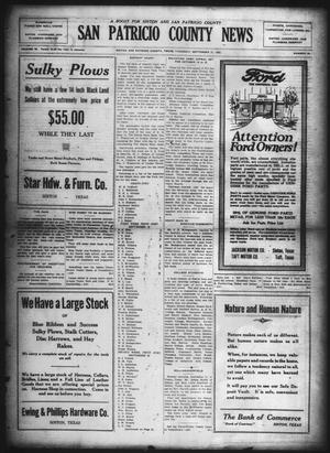 San Patricio County News (Sinton, Tex.), Vol. 14, No. 33, Ed. 1 Thursday, September 21, 1922
