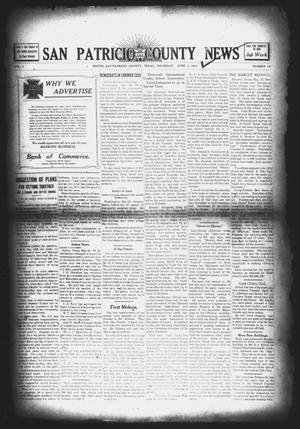 Primary view of object titled 'San Patricio County News (Sinton, Tex.), Vol. 3, No. 16, Ed. 1 Thursday, June 1, 1911'.