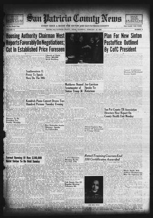 San Patricio County News (Sinton, Tex.), Vol. 41, No. 6, Ed. 1 Thursday, February 10, 1949
