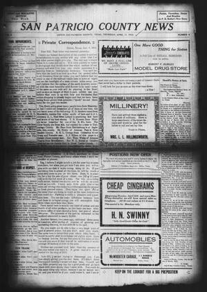 San Patricio County News (Sinton, Tex.), Vol. 4, No. 8, Ed. 1 Thursday, April 11, 1912