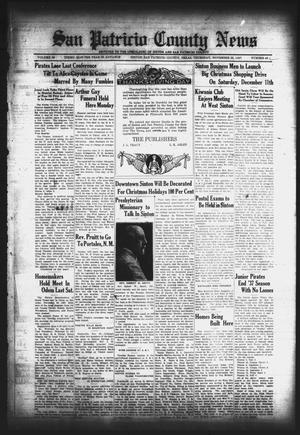 San Patricio County News (Sinton, Tex.), Vol. 29, No. 46, Ed. 1 Thursday, November 25, 1937