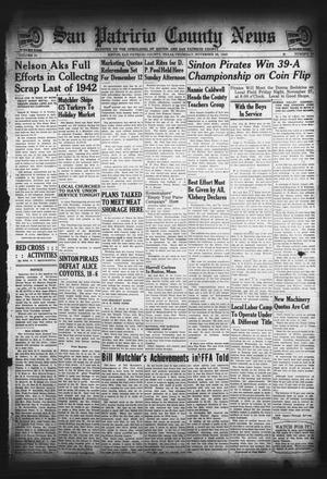 San Patricio County News (Sinton, Tex.), Vol. 34, No. 46, Ed. 1 Thursday, November 26, 1942