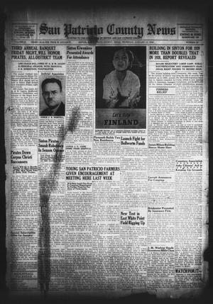 San Patricio County News (Sinton, Tex.), Vol. 31, No. 52, Ed. 1 Thursday, January 11, 1940