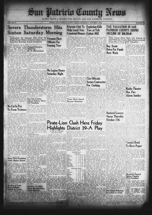 San Patricio County News (Sinton, Tex.), Vol. 38, No. 39, Ed. 1 Thursday, October 3, 1946