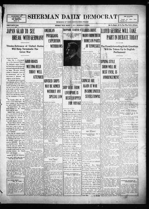Sherman Daily Democrat (Sherman, Tex.), Vol. THIRTY-SIXTH YEAR, Ed. 1 Wednesday, March 7, 1917