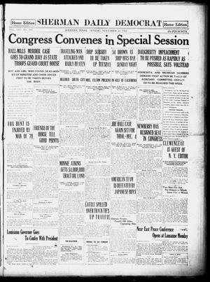 Sherman Daily Democrat (Sherman, Tex.), Vol. 41, No. 109, Ed. 1 Monday, November 20, 1922